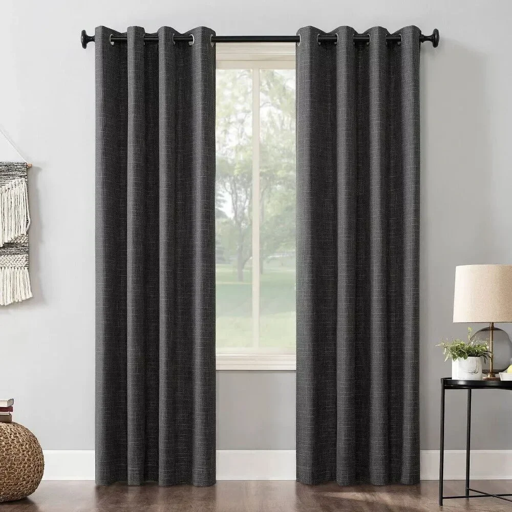 ⚡️SlKline Weave Thermal 100% Blackout Grommet Top (2 Panel Set) Curtains 52”x63”